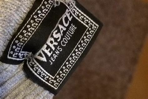 fake versace jeans couture tag|versace clothing label.